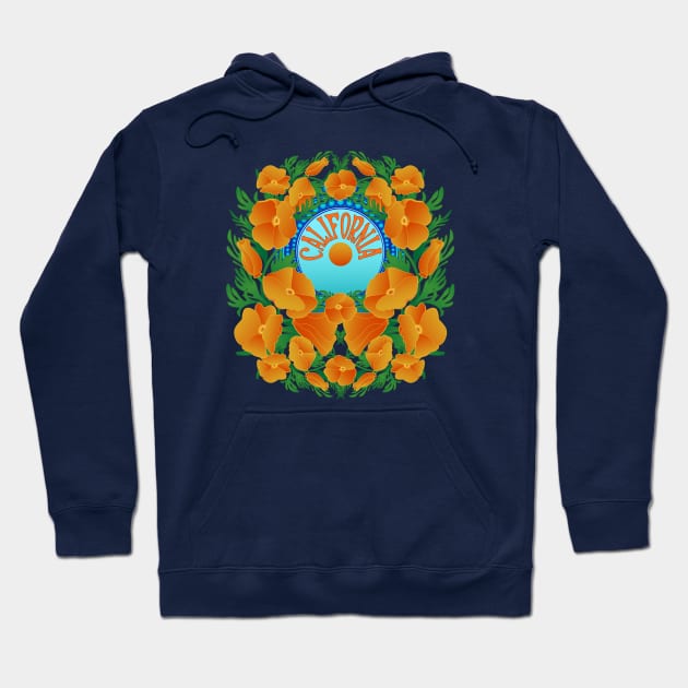 California Poppy Superbloom Hoodie by Spatium Natura